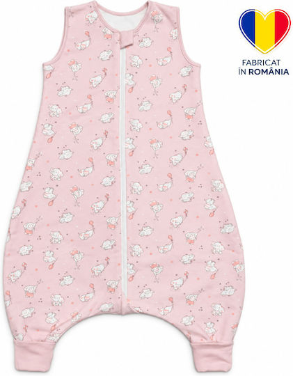 Kidizi Sac de dormit de primăvară cu picioare 1 tog roz