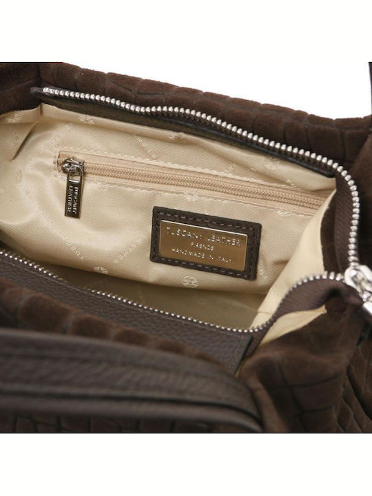 Nora Leather Women's Handbag Suede Brown