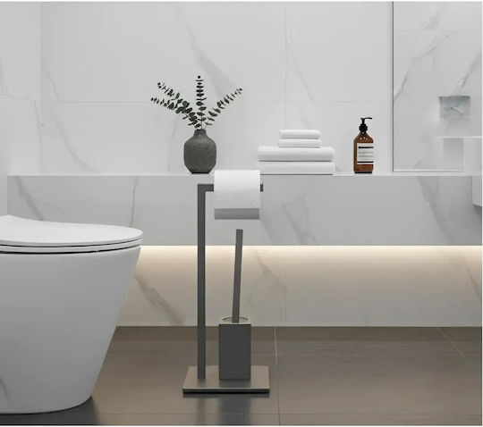 Set de Accesorii de Baie din Inox Gri