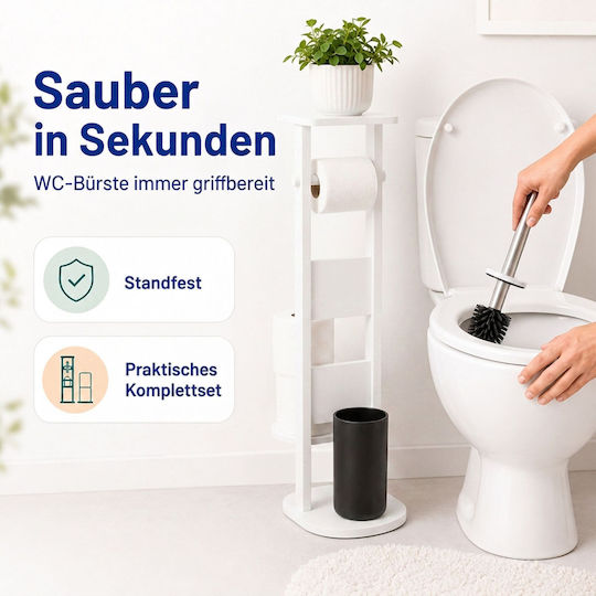 Relaxdays Badezimmerzubehör-Set Kunststoff
