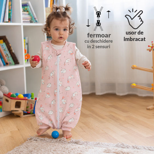Kidizi Sac de dormit de primăvară 1 tog roz