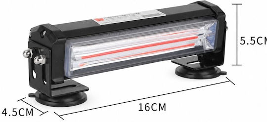Professional Double Windshield Car Beacon Green Strobe Signal 12/24V 56 Ultracob LED 14000lm Tc-621