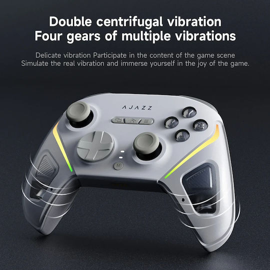 Ajazz GP100 NS Kabelloser Controller für Android / PC / Switch / iOS Weiß