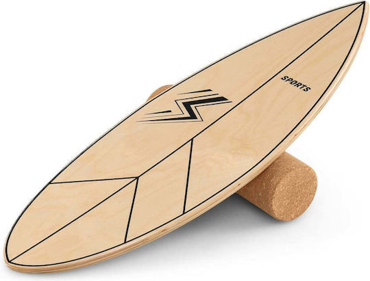 Costway Balance Board 29x77cm with 35cm Diameter