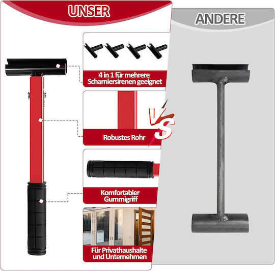 4-in-1-Scharnier-Einstellschlüssel mit Gummigriff