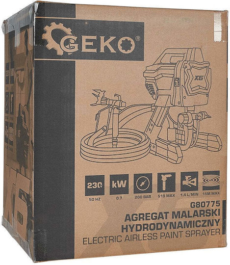 Geko G80775 700W Electric Paint Spray Gun with 1.4L Container