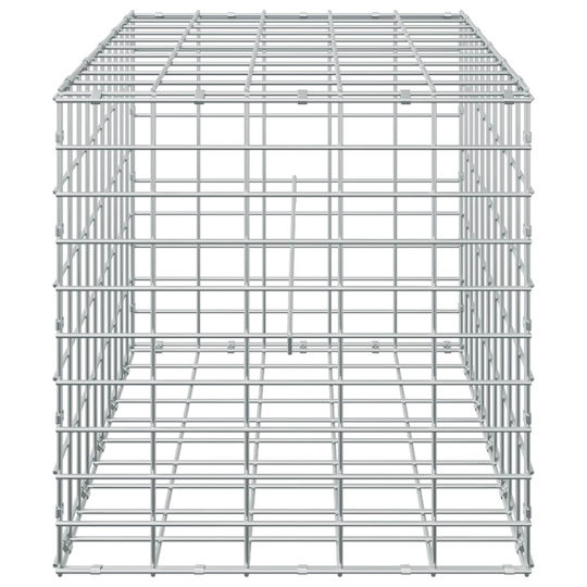 vidaXL Steel Gabion Basket for Garden Fencing 50x50x50 cm Silver