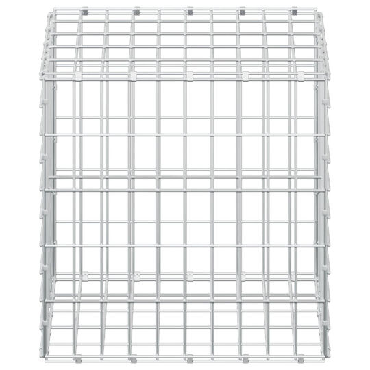 vidaXL Steel Gabion Basket for Garden Fencing 50x50x50 cm Silver
