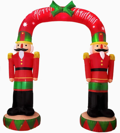 Inflatable Nutcracker Arch Illuminated Decorative Inflatable Santa Claus
