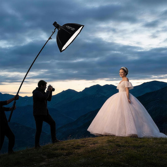 Ulanzi Qs80 Softbox Octogonal 80 cm cu Grilă, Montură Bowens, Eliberare Rapidă