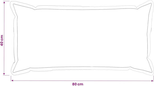 vidaXL Sofa-Kissen Houten Grün 40 x 80 cm