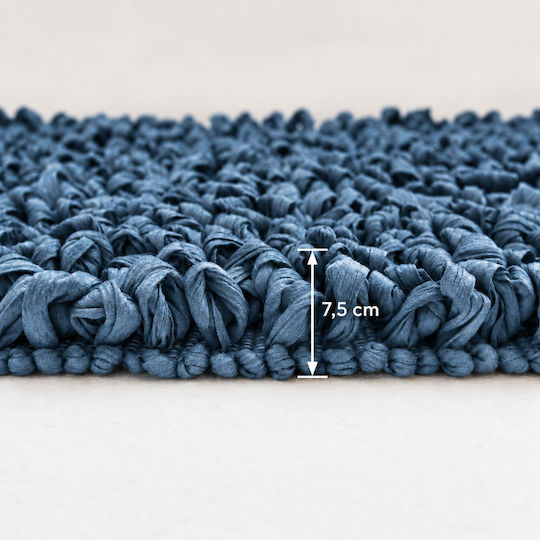 MRShome Evora 60x120cm Handmade Blue Rug MRShome Evora 60x120cm Handmade Blue Rug