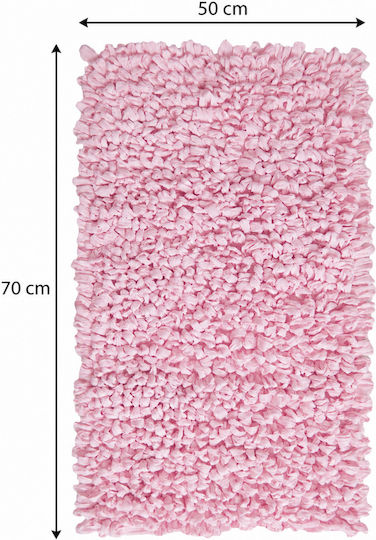 MRShome Evora Handmade Rectangular Pink Rug 50x70cm