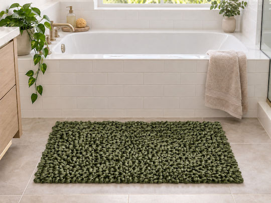 MRShome Evora Handmade Rectangular Green Rug 60x120cm