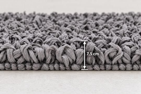 MRShome Evora Handmade Rectangular Grey Rug 60x120cm