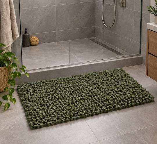 MRShome Evora Handmade Rectangular Green Rug 60x120cm