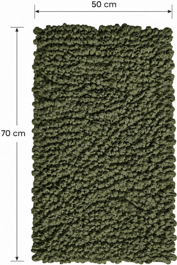 MRShome Evora Handmade Rectangular Rug Green 50x70cm