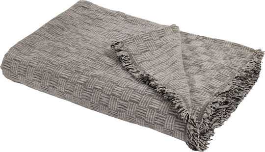 Das Home 0312 Cuvertură Pentru Canapea Cu 4 Locuri din Chenille 180x350 cm Gri