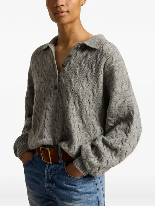 Graue Damenbluse