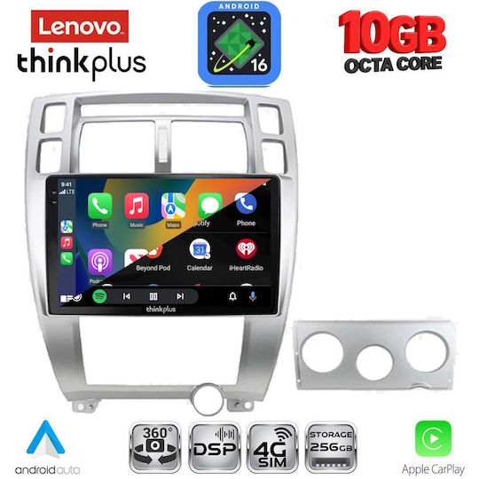 Lenovo Ltm 11241sl_cpa 10-Zoll Multimedia-Tablet Hyundai Tucson Mod. 2004–2010 Silber