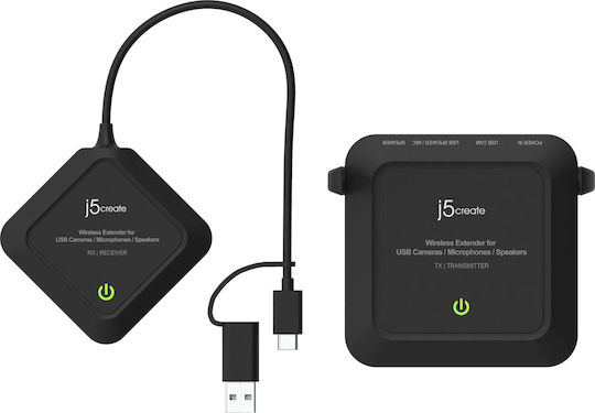 J5create Kabellose USB-Extender für Kameras, Mikrofone und Lautsprecher Jvw120