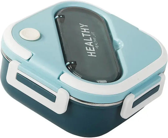 Verk Group Lunchbox aus Edelstahl, Blau, mit Fächern, 1 l