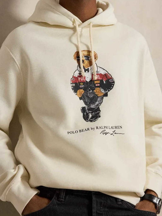 Ecru Hooded Sweatshirt