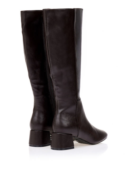 Damenstiefel mit Mittelhohem Absatz Braun