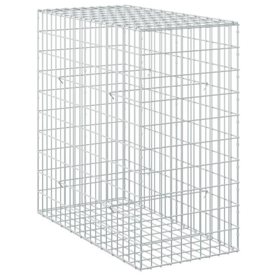 vidaXL Steel Gabion Box for Garden Fencing 50x100x100 cm Silver
