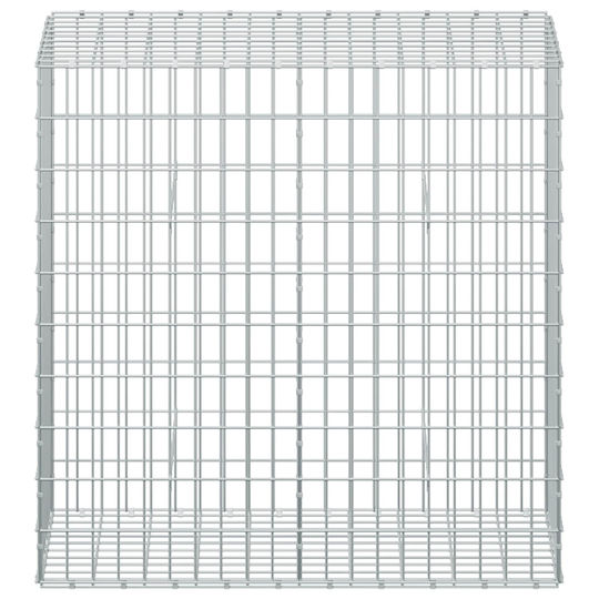 vidaXL Steel Gabion Box for Garden Fencing 50x100x100 cm Silver