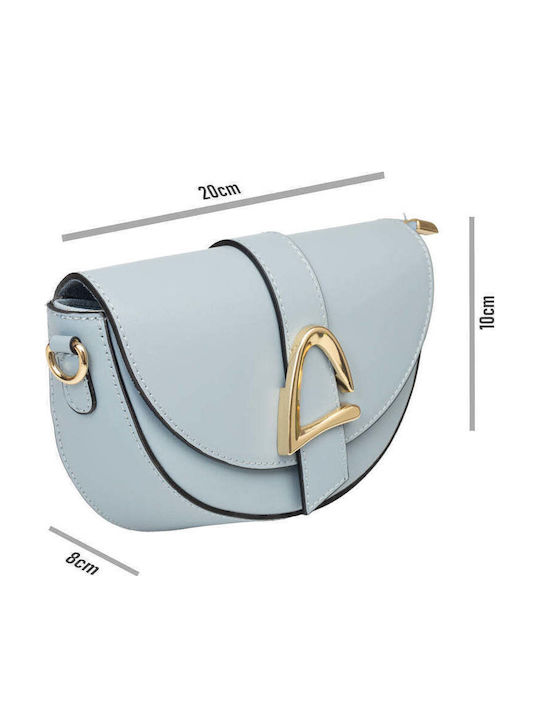 Mirabel Leather Women's Shoulder / Crossbody Bag Light Blue