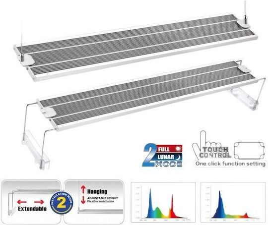 Aptel LED Лампа за Осветление на Аквариум с Тюркоазена Светлина 18W