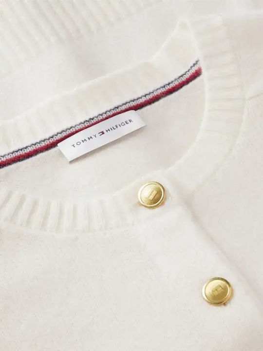Women's Cardigan with Buttons Ecru