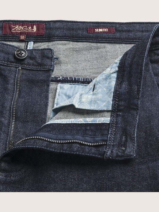 Pantaloni Bărbați Chino Slim Fit Albaștri