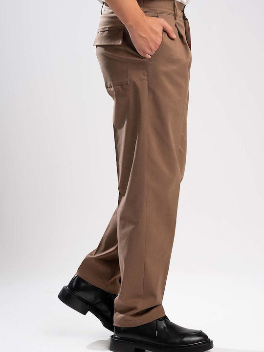 Men's Trousers with Straight Leg Style Moka