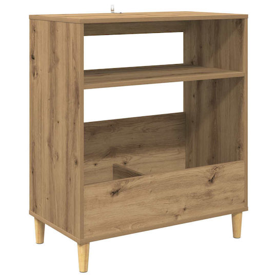 Set de Rafturi pentru Mediile de Stocare, 3 Buc., Stejar Artisan, 212 x 46 x 112 cm, 3434658, Maro
