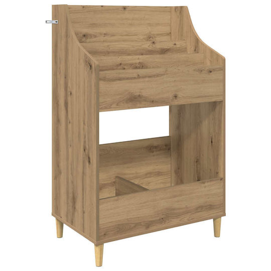 Set de Rafturi pentru Mediile de Stocare, 3 Buc., Stejar Artisan, 212 x 46 x 112 cm, 3434658, Maro