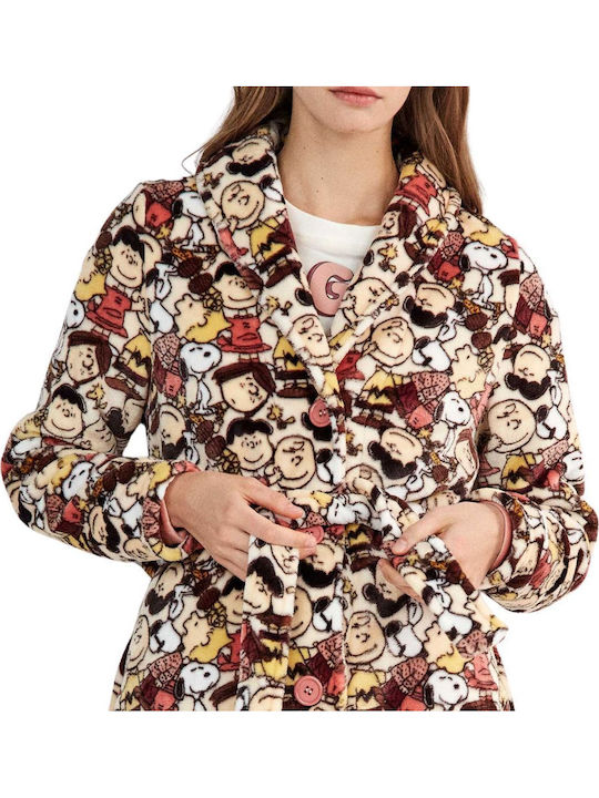 Gisela Winter Women's Ecru Robe