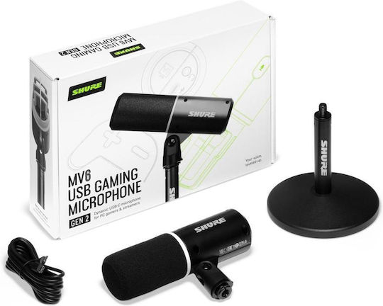 Shure MV-6 Gen2 Dynamisches Tischmikrofon mit USB Typ-C für Gesang