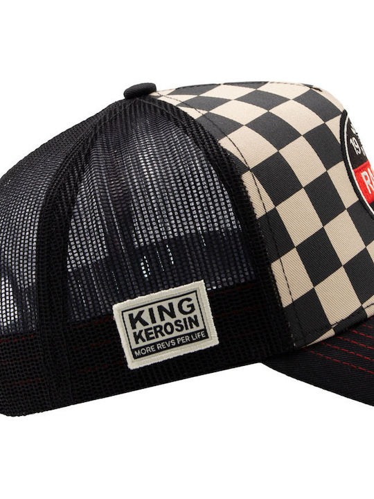 King Kerosin Șapcă Racing Culture Neagră