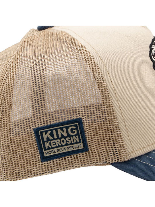 King Kerosin Șapcă Hot Rod Off-White