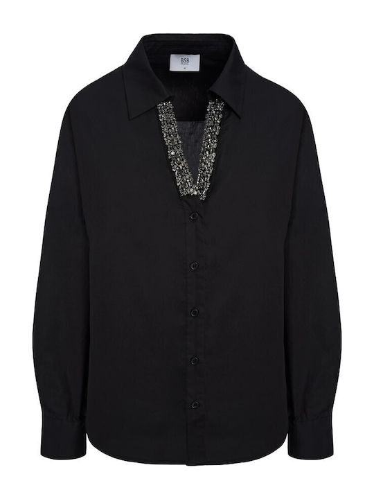 Long Sleeve Women's Shirt Black