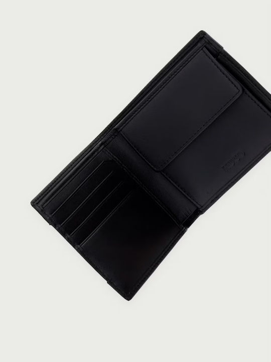 Schwarze Herrenlederbrieftasche