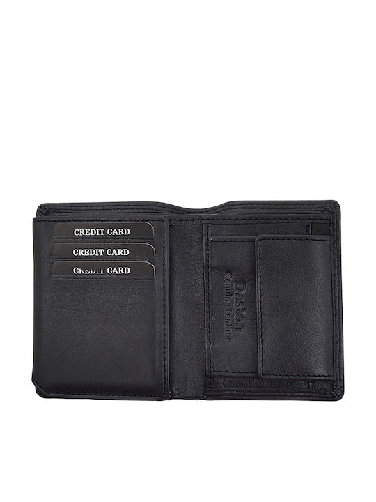 Leather Men's Wallet with RFID Blue