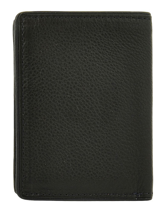 Herren-Lederbrieftasche mit RFID Schwarz