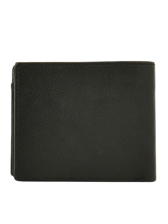 Leder Herrenbrieftasche mit RFID Schwarz