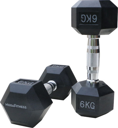 MegaFitness Sechseck-Kurzhantel 1 x 6 kg