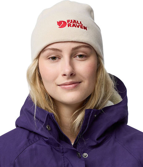 Vardag Beanie Unisex Knitted Beanie in Ecru