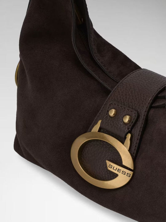 Camden Women's Shoulder Bag Suede Espresso