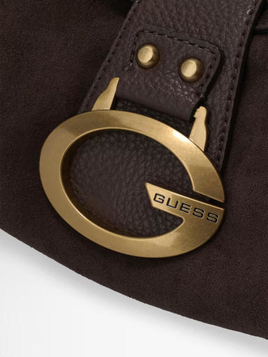 Camden Women's Shoulder Bag Suede Espresso